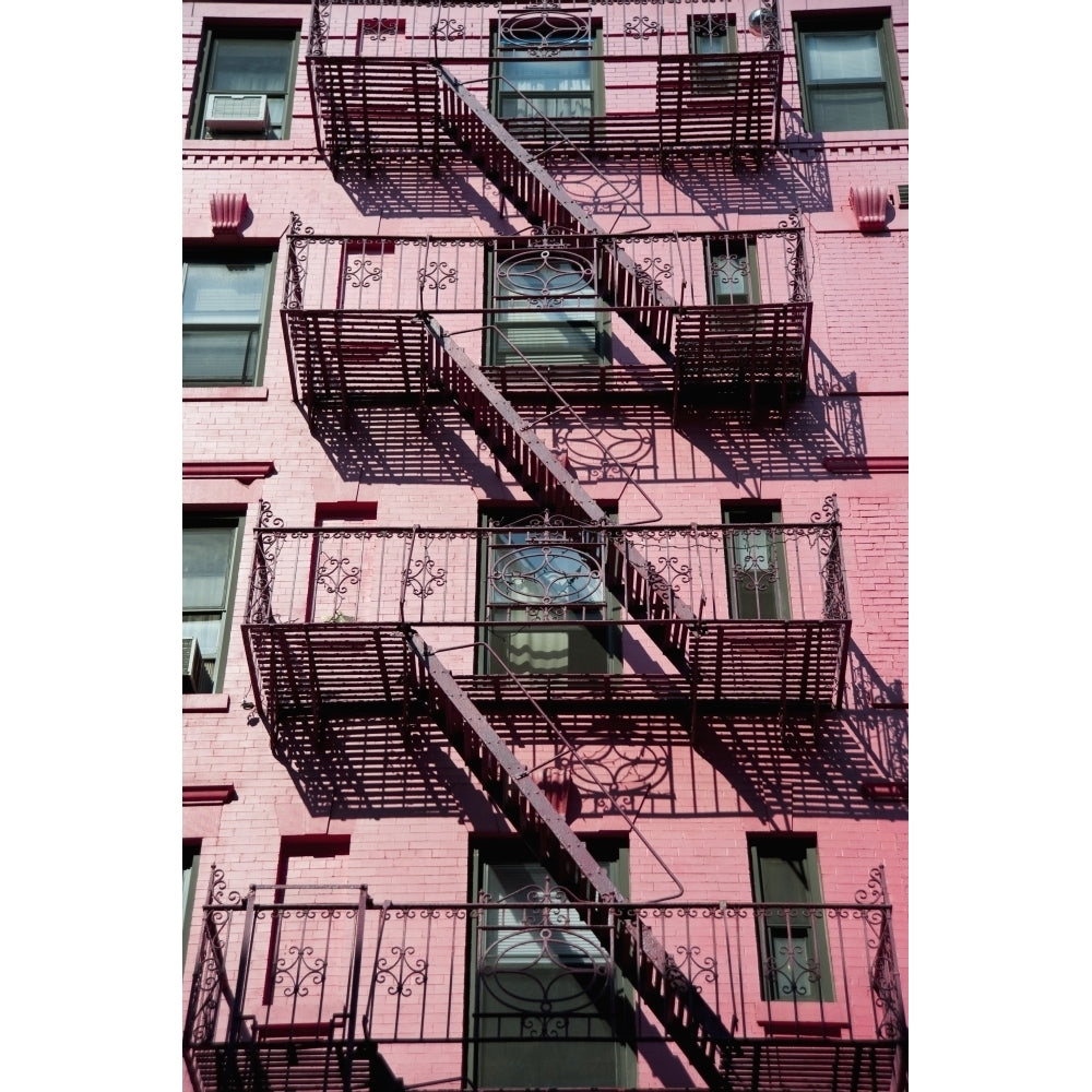 Traditional Apartments Building In Soho Manhattan York Usa Poster Print Image 1