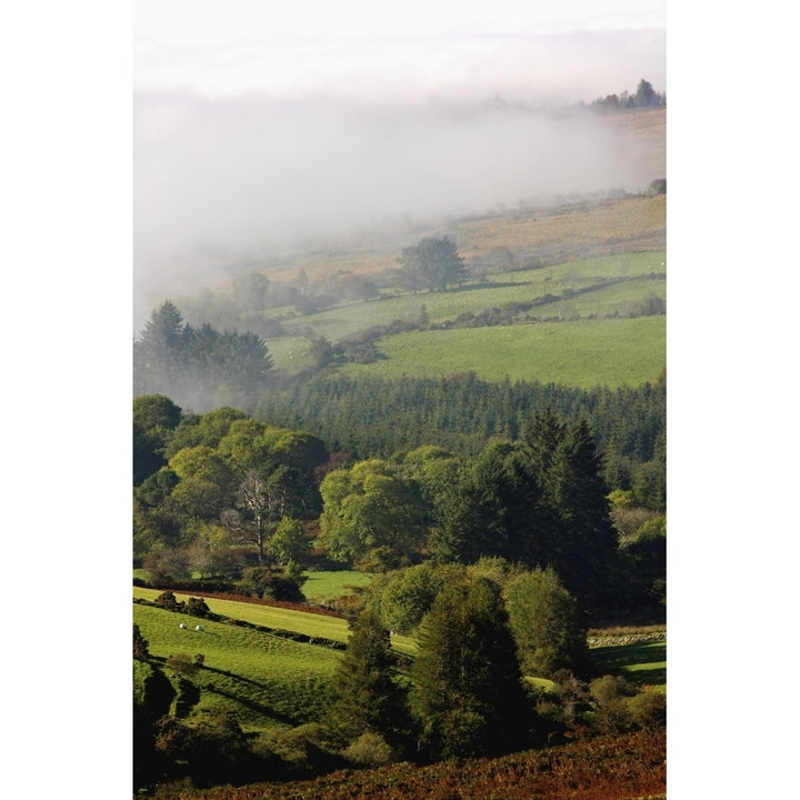 Fog Rolling Into Nire Valley; Clonmel County Tipperary Ireland Poster Print Image 1