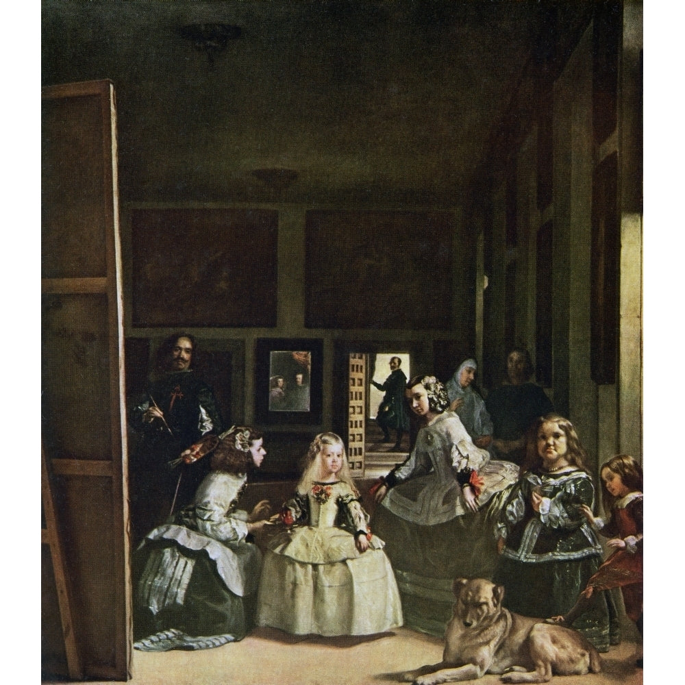 Las Meninas By Diego Velazquez. From The Worlds Greatest Paintings Published By Odhams Press London 1934. Image 2