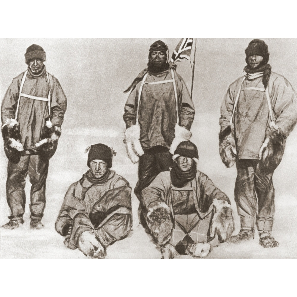 Robert Falcon Scotts Party At The South Pole 18 January 1912 During The Terra Image 2