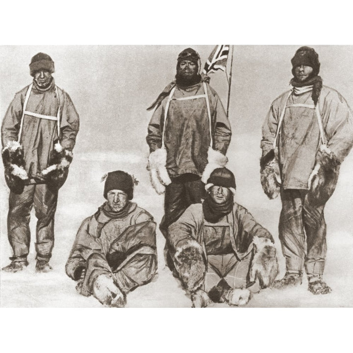 Robert Falcon Scotts Party At The South Pole 18 January 1912 During The Terra Image 1