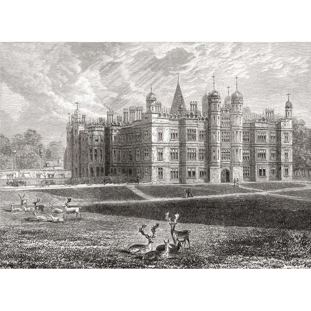 Burghley House Stamford England In The Late 19Th Century. From Our Own Country Published 1898. Poster Print Image 1