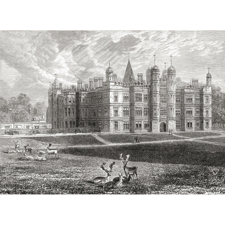 Burghley House Stamford England In The Late 19Th Century. From Our Own Country Published 1898. Poster Print Image 2