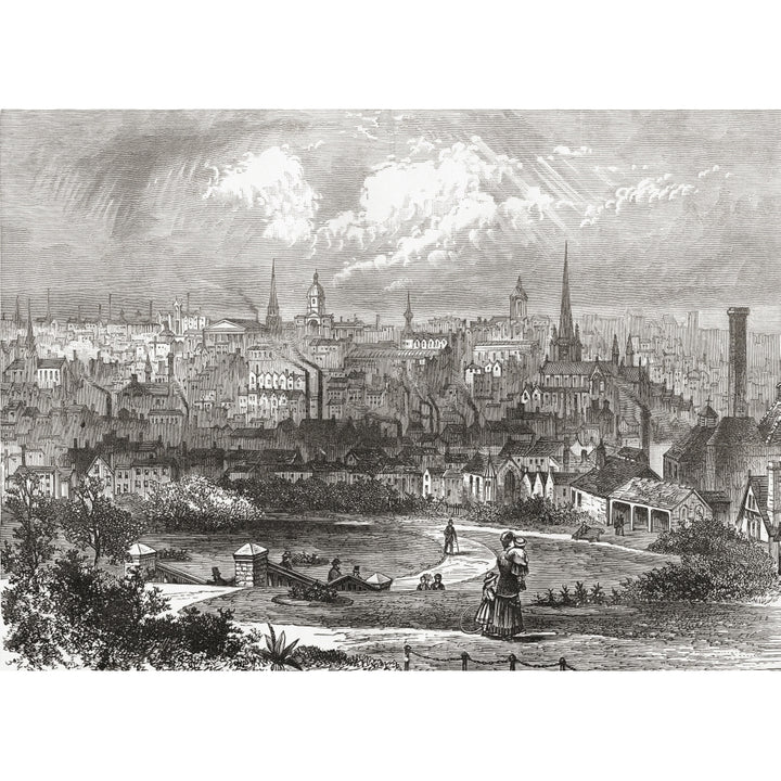 Birmingham West Midlands England In The Late 19Th Century. From Our Own Country Published 1898. Poster Print Image 1