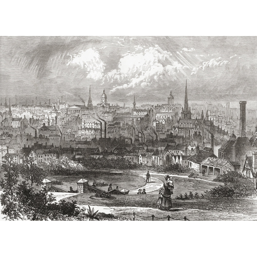 Birmingham West Midlands England In The Late 19Th Century. From Our Own Country Published 1898. Poster Print Image 2