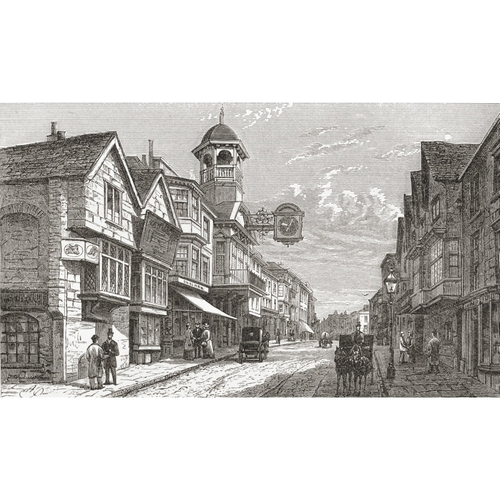 High Street Guildford Surrey England In The Late 19Th Century From Our Own Country Published 1898. Print Image 2