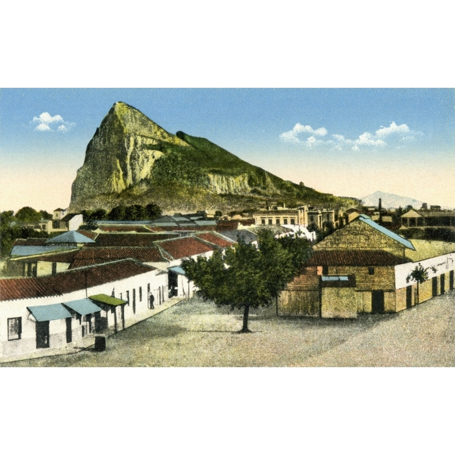 Rock Of Gibraltar Seen From La Linea De La Concepcion Cadiz Province Spain After A Photograph From Circa 1900 Image 1