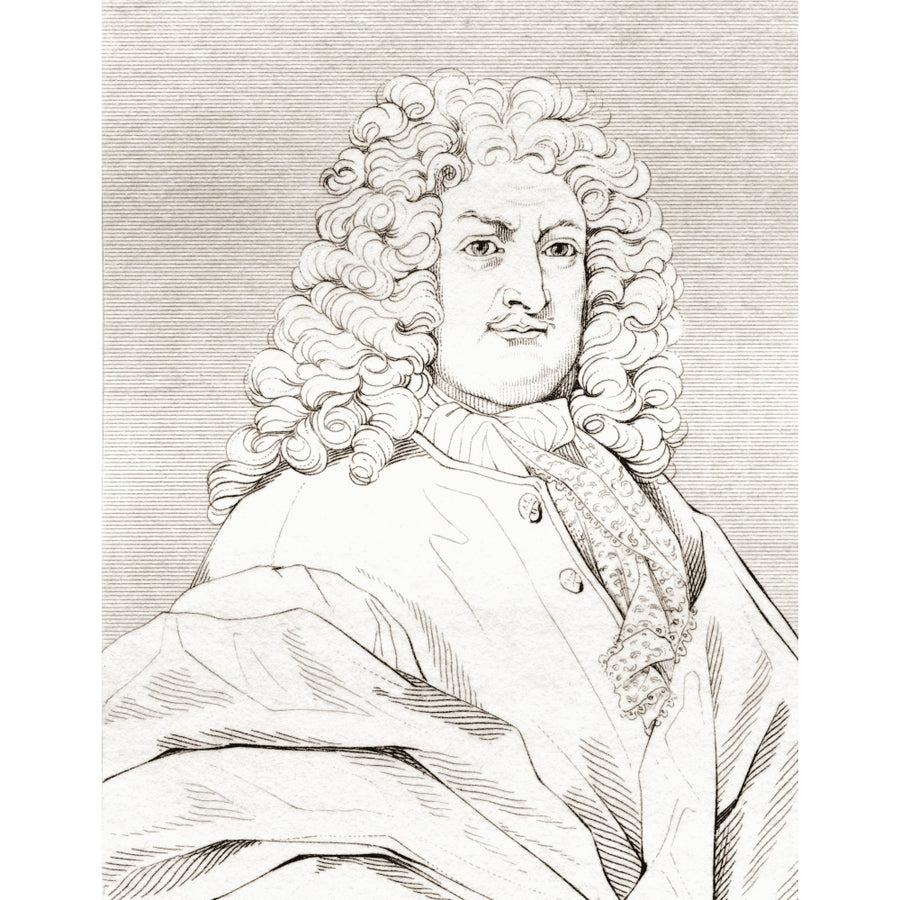 Gottfried Wilhelm Leibniz 1646 Poster Print Image 1