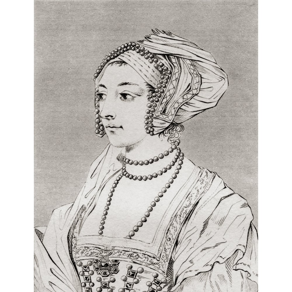 Anne Boleyn Also Spelled Bullen C.1501/1507 Poster Print Image 1