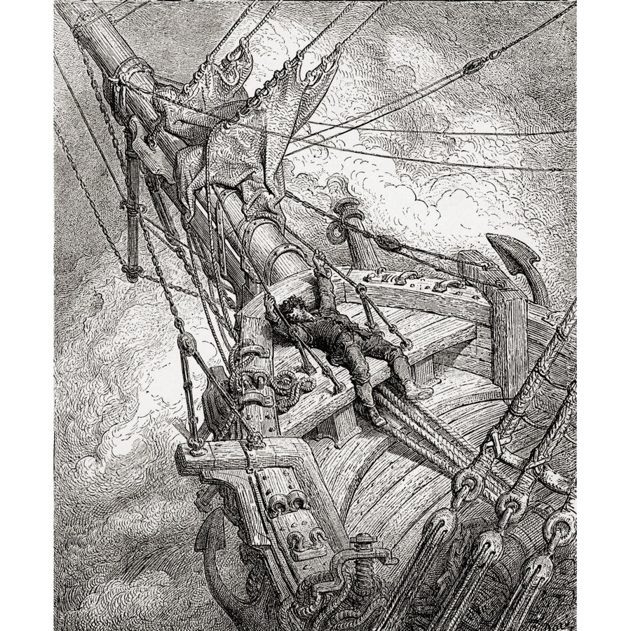 After The Original Drawing By Gustave Dore For The Rime Of The Ancient Mariner From Life And Reminiscences Of Gustave D Image 1