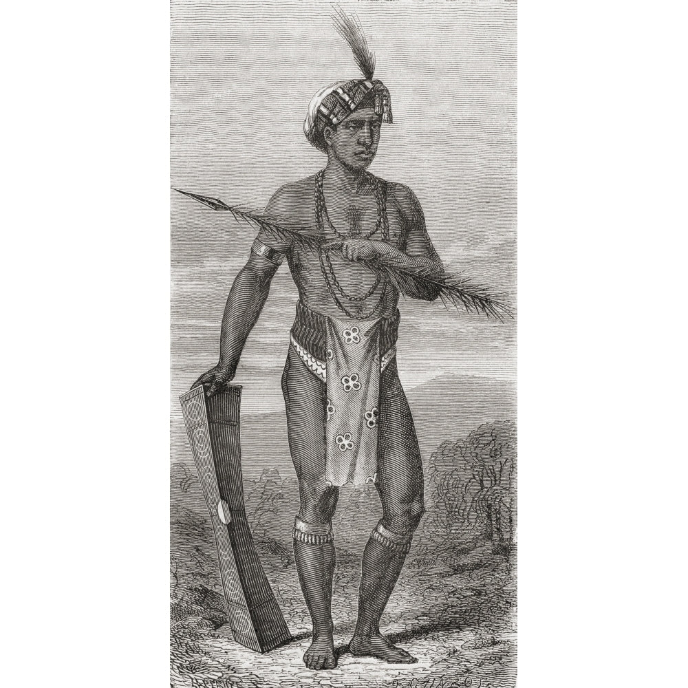 A Native Of Manado Celebes In The North Sulawesi Province Of Indonesia In The 19Th Century. From El Mundo En La Mano Image 1