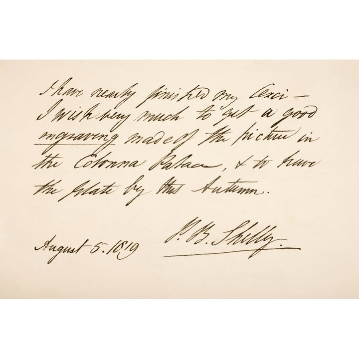 Percy Bysshe Shelley 1792 Poster Print Image 1