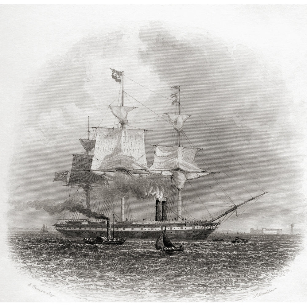 The S.S. Great Britain Leaving Liverpool England In 1853. From Cyclopaedia Of Image 2