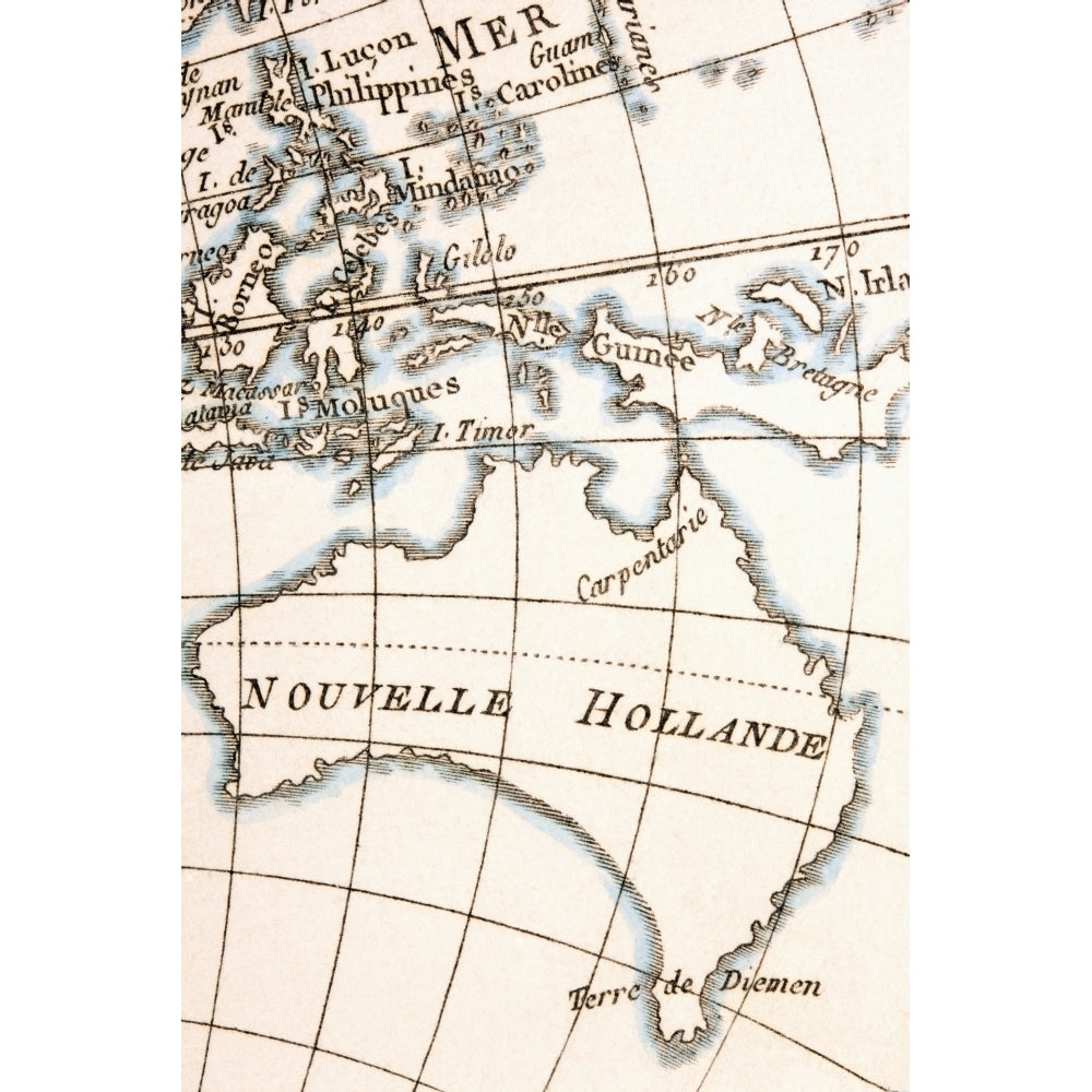 Australia Circa 1760 From Atlas De Toutes Les Parties Connues Du Globe Terrestre By Cartographer Rigobert Bonne Publish Image 2