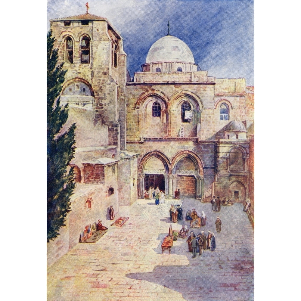 The Church Of The Holy Sepulchre Jerusalem Palestine Circa 1910. From A Book Image 2