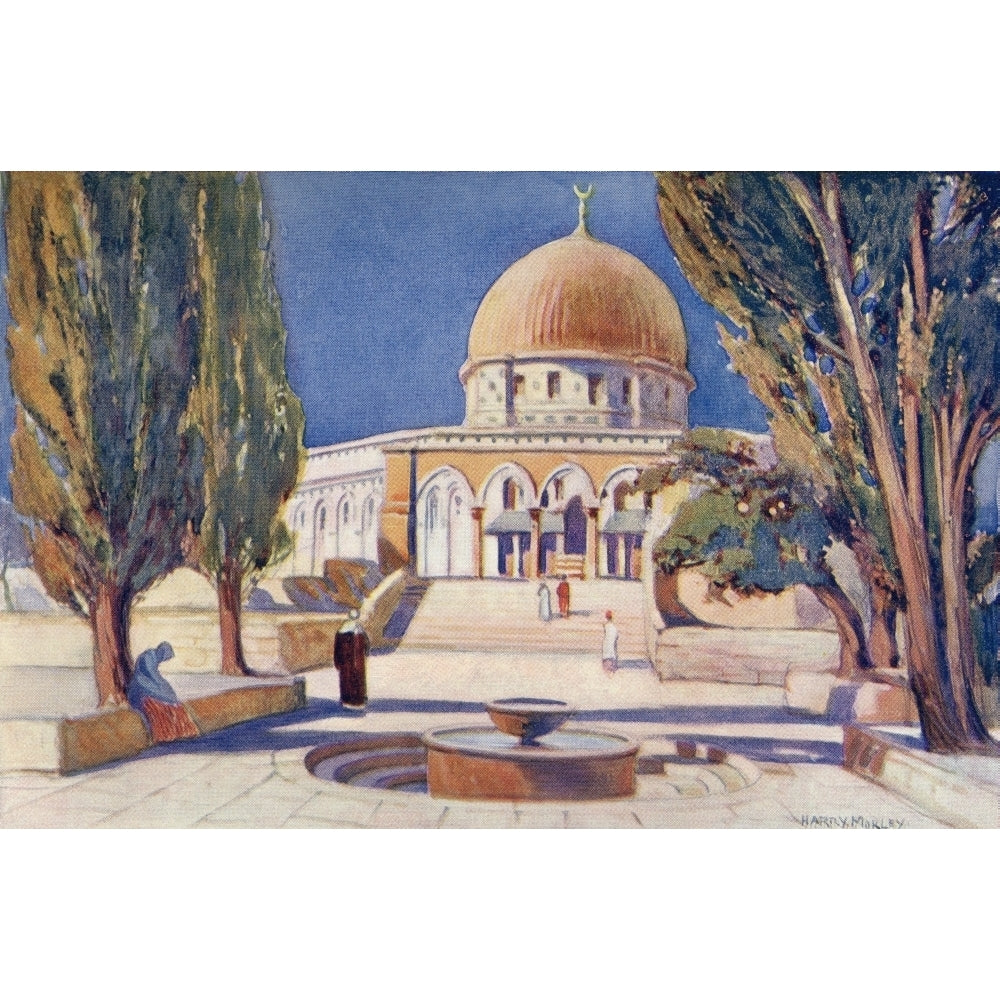 The Dome Of The Rock On Temple Mount Jerusalem Palestine Circa 1910. From A Image 2