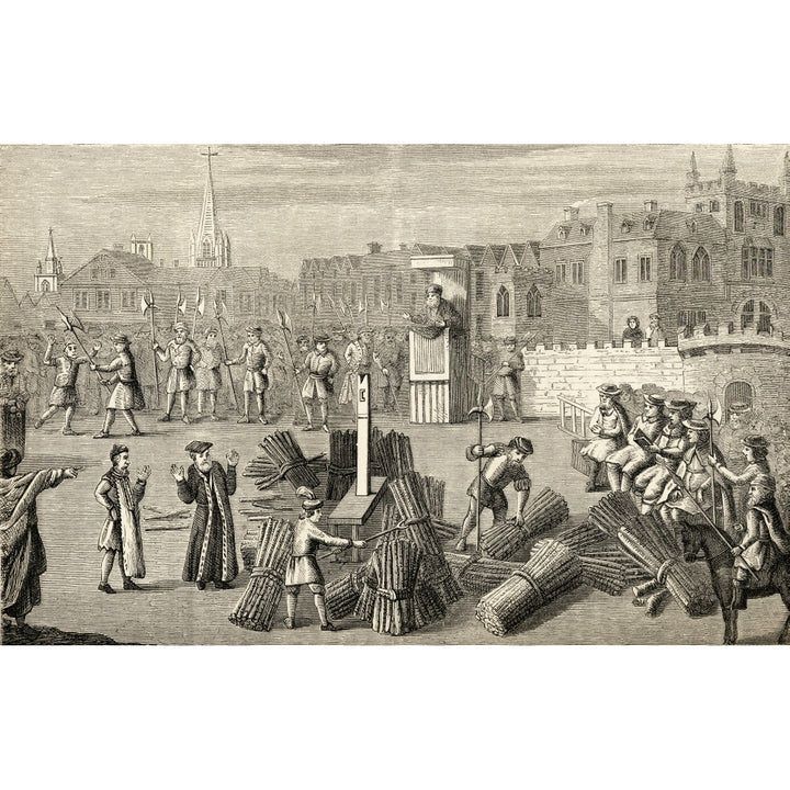 The Place Of Martyrdom Of Bishops Ridley And Latimer At Oxford Showing Dr. Image 2