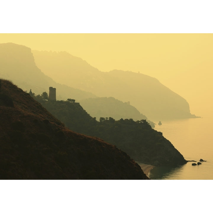 Watch Towers On The Maro-Cerro Gordo Cliffs Between Maro In Malaga Province And Image 1