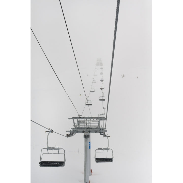 A Chairlift At A Ski Resort; Whistler British Columbia Canada Poster Print Image 1