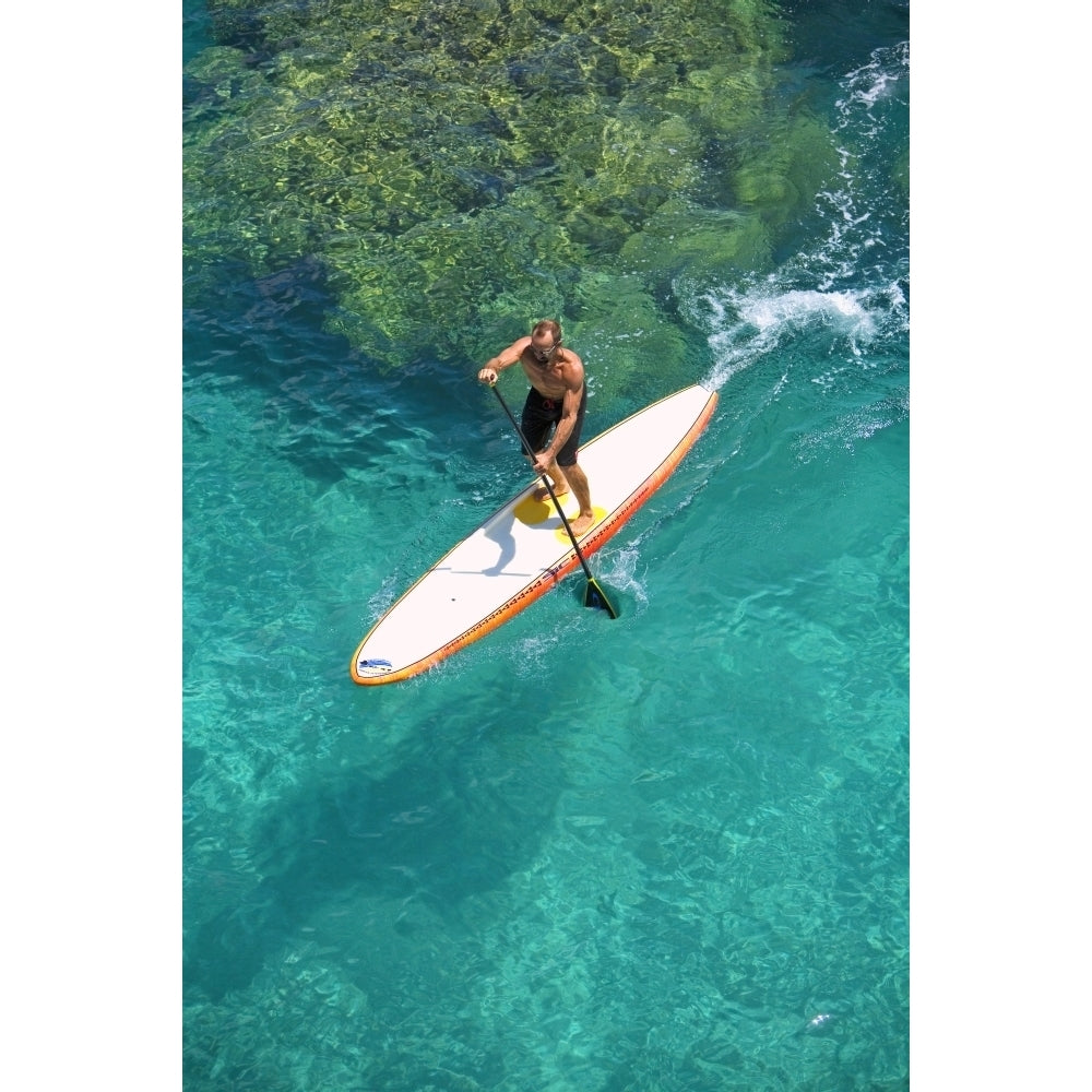 Hawaii Maui Olowalu Stand Up Paddling. Poster Print Image 2