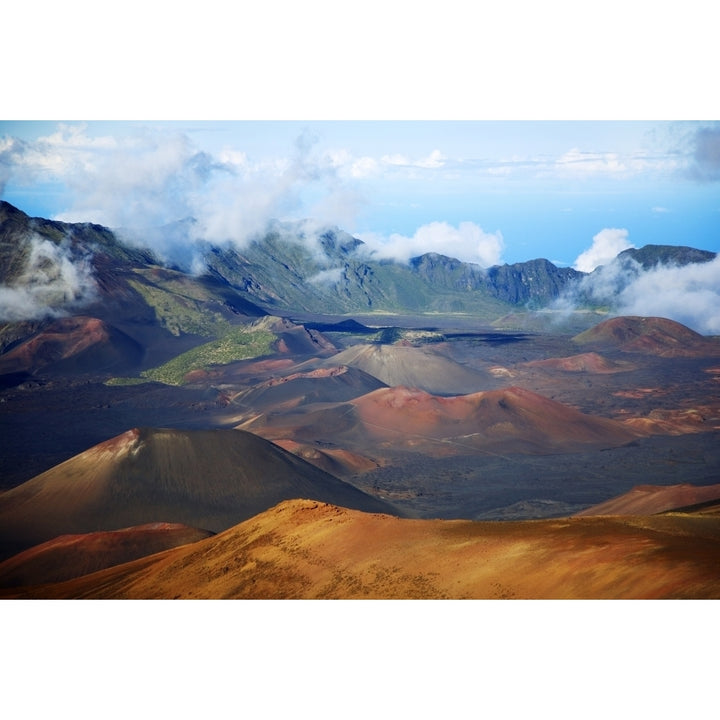 Hawaii Maui Haleakala National Park Haleakala Crater. Poster Print Image 2