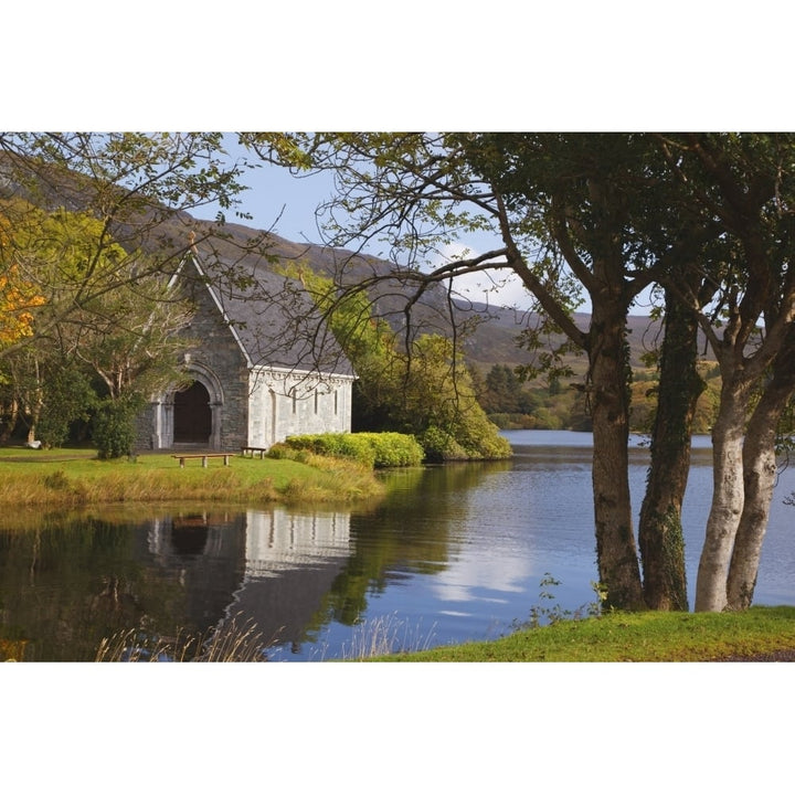 St. Finbarres Oratory On Shore Of Gougane Barra Lake In Gougane Barra Forest Image 1