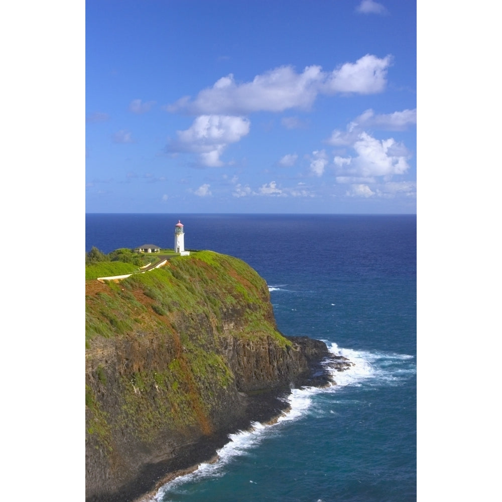 Hawaii Kauai Kilauea Point Lighthouse At Kilauea National Wildlife Refuge Poster Print Image 2