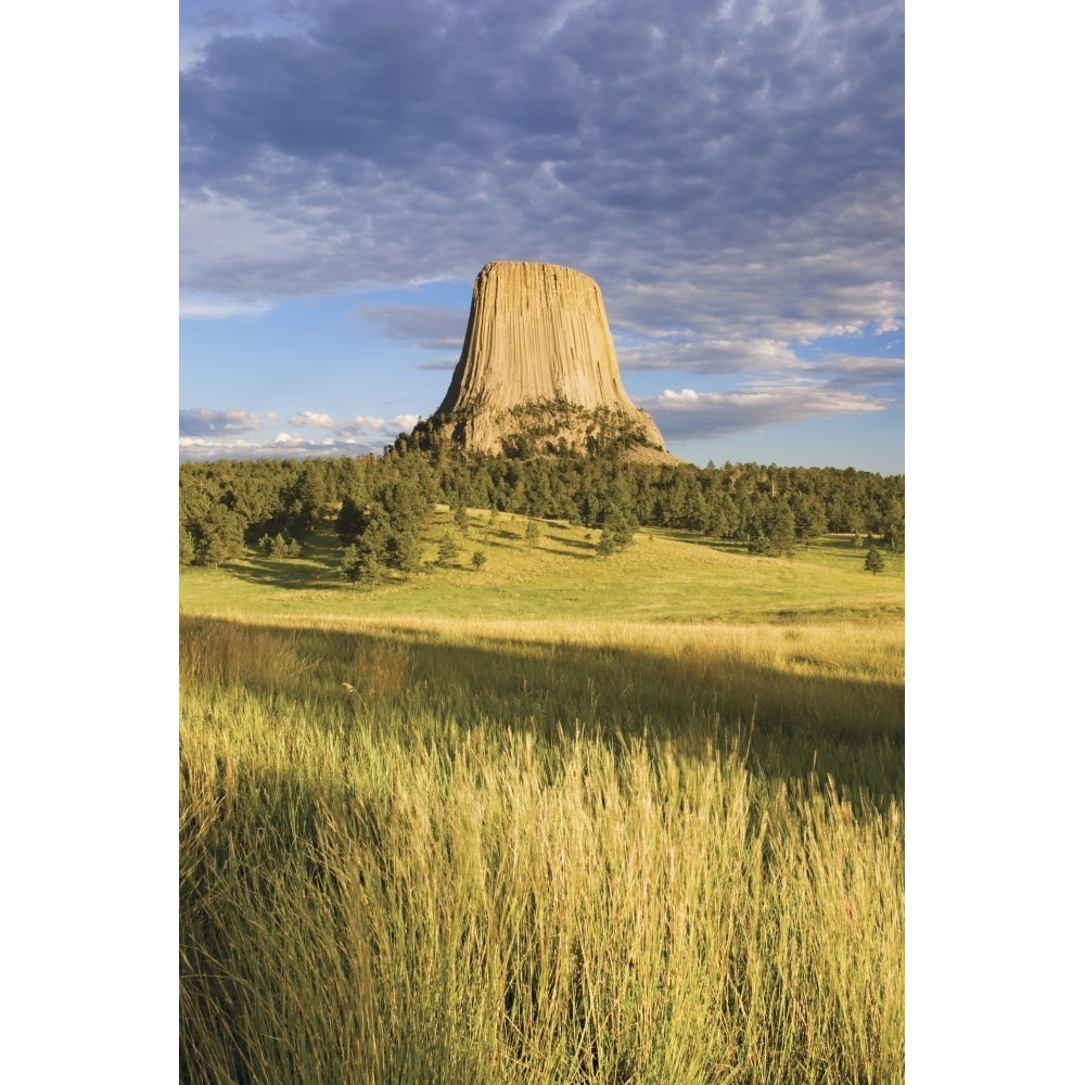 Sunset On Devils Tower; Wyoming United States of America Poster Print Image 2