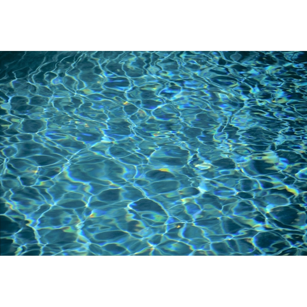 Water Reflections Of Pool Design And Light Patterns Poster Print Image 1