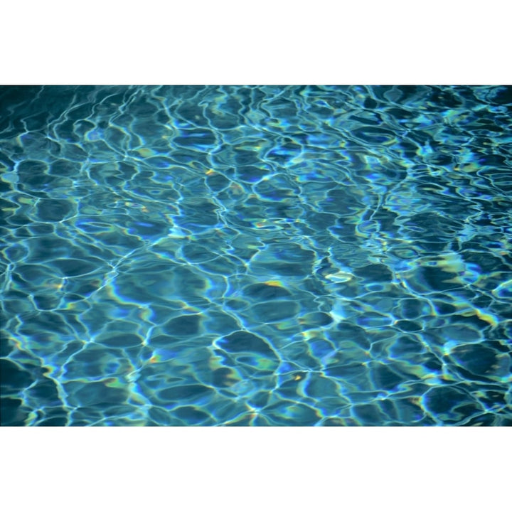 Water Reflections Of Pool Design And Light Patterns Poster Print Image 1