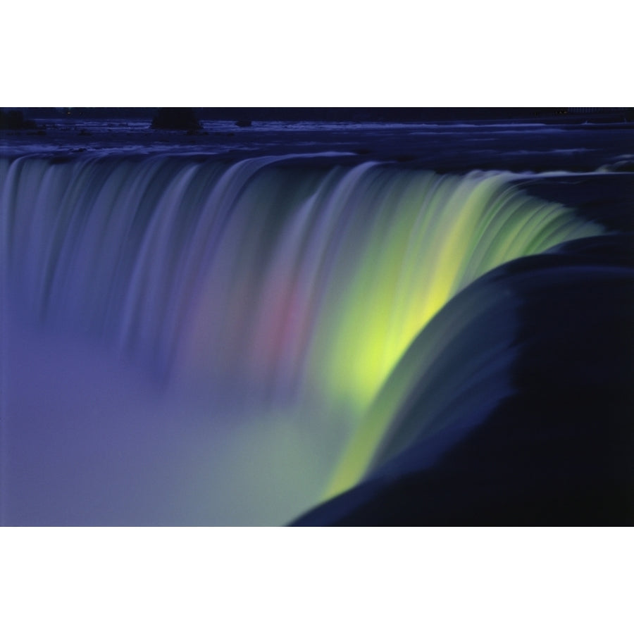 Water Falls At Twilight Niagara Falls Ontario Poster Print Image 1