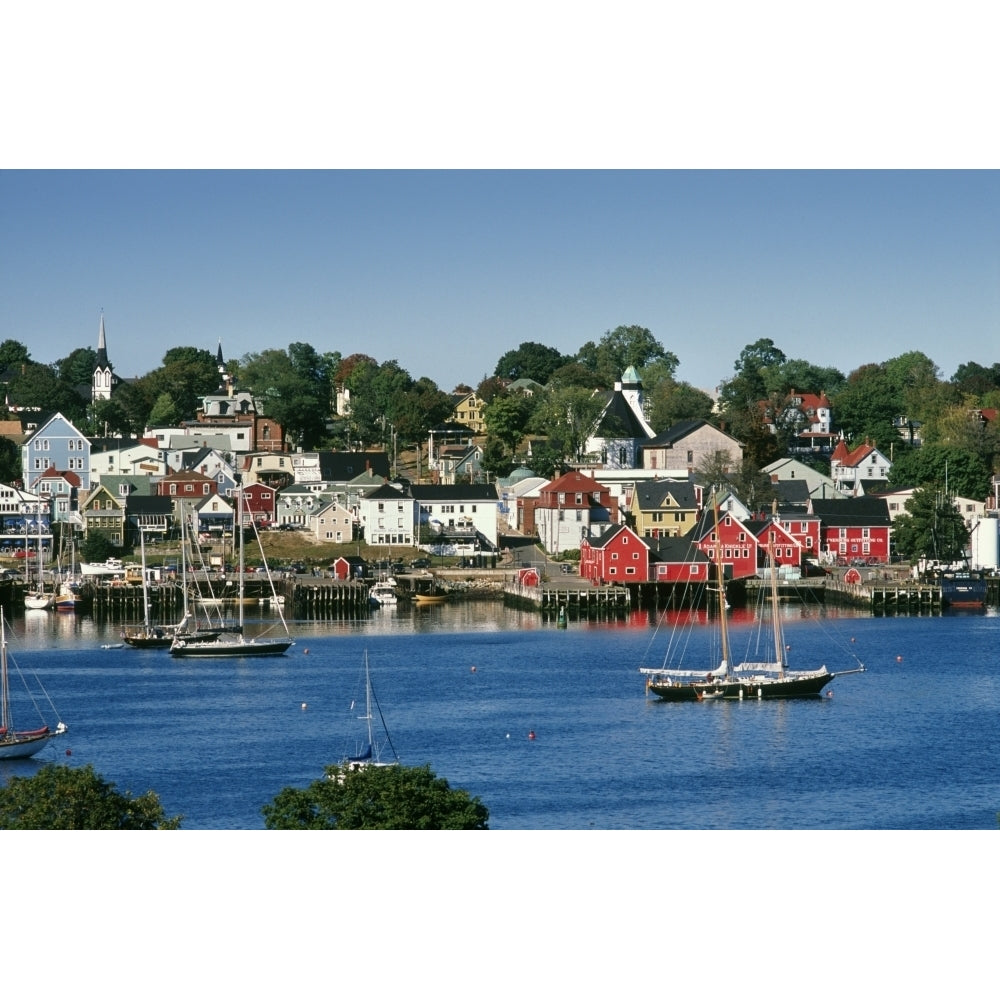 World Hertitage Designated Town On South Shore Lunenburg Nova Scotia. Poster Print Image 1