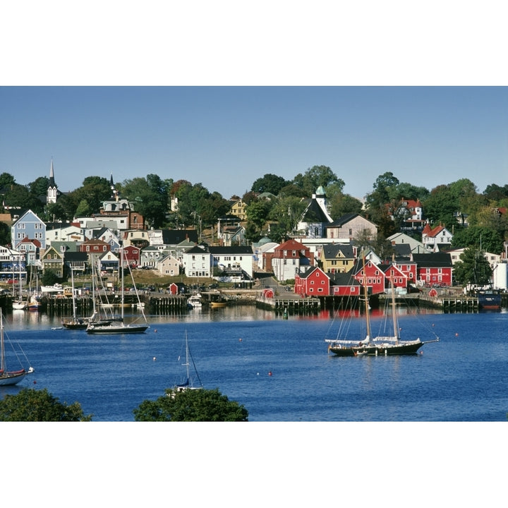 World Hertitage Designated Town On South Shore Lunenburg Nova Scotia. Poster Print Image 2