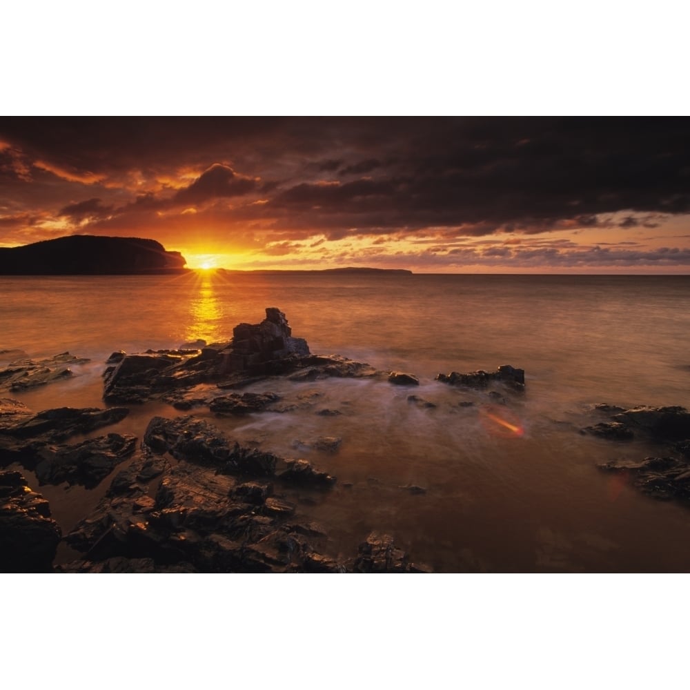 Sunrise Bonavista Peninsula Trinity Newfoundland and Labrador. Poster Print Image 1