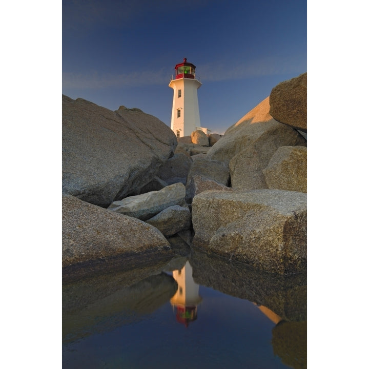 Lighthouse Peggys Cove Nova Scotia Poster Print Image 1