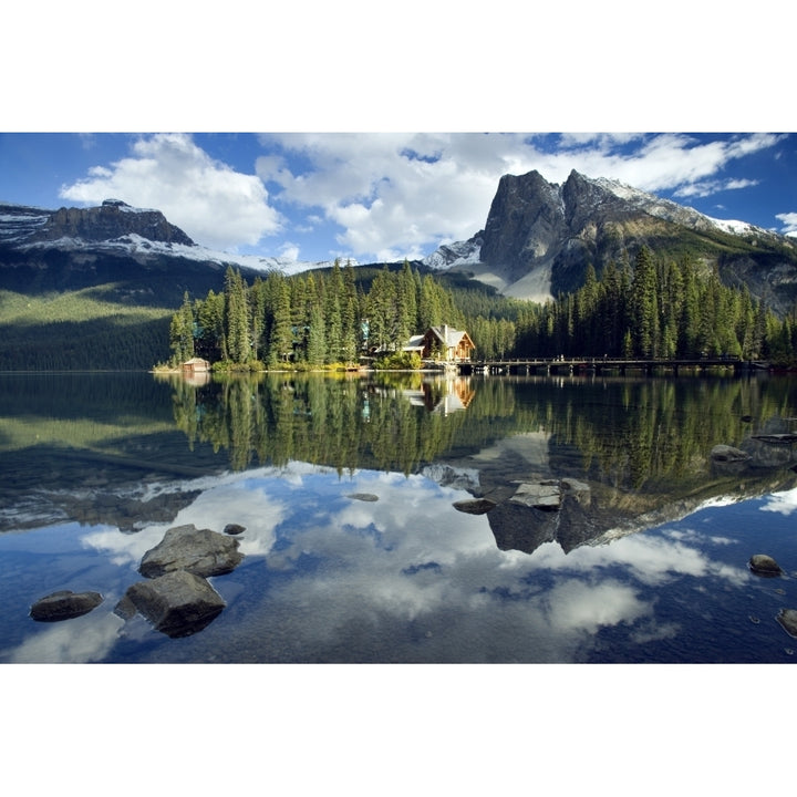 Emerald Lake And Emerald Lake Lodge  Yoho National Park  British Columbia  Canada Poster Print Image 1