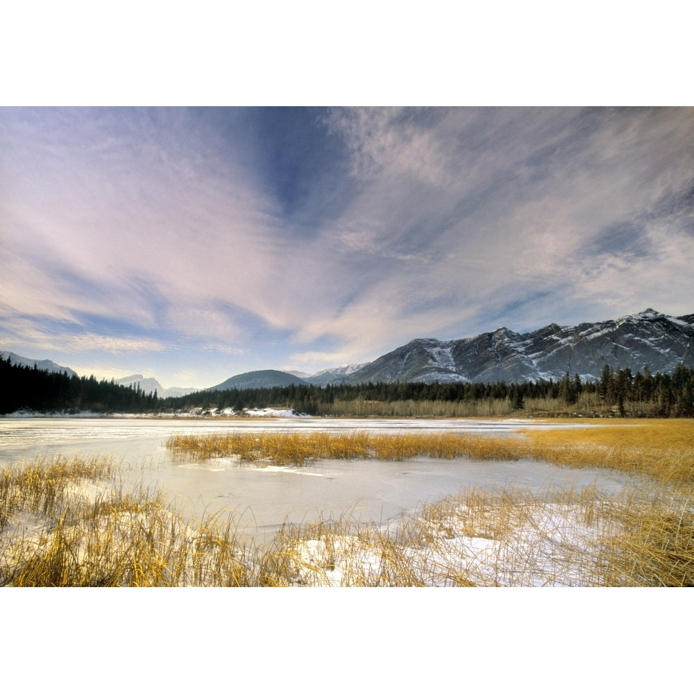 Middle Lake Bow Valley Provincial Park Alberta Canada Poster Print Image 2