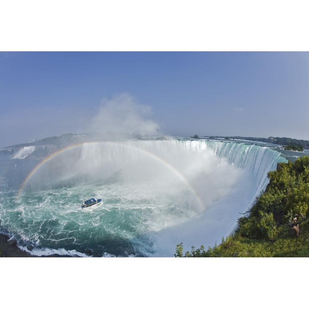 Horseshoe Falls And The Maid Of The Mist Niagara Falls Ontario Canada Poster Print Image 1