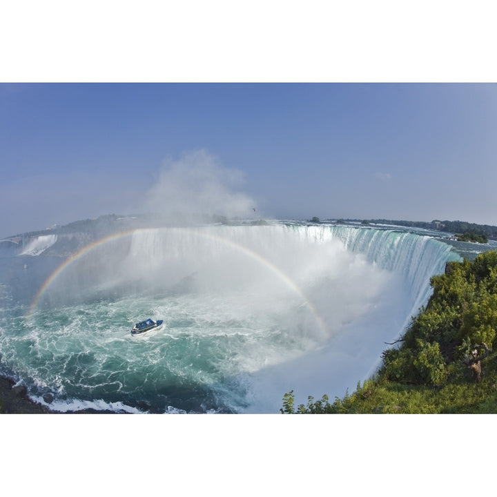 Horseshoe Falls And The Maid Of The Mist Niagara Falls Ontario Canada Poster Print Image 1