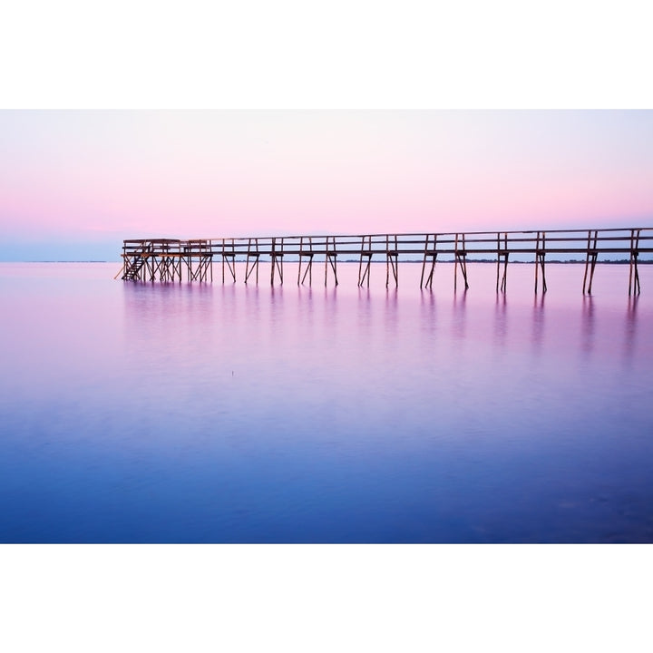 Pier On Lake Winnipeg Matlock Manitoba Poster Print Image 2