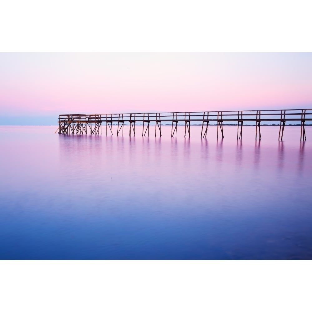 Pier On Lake Winnipeg Matlock Manitoba Poster Print Image 1