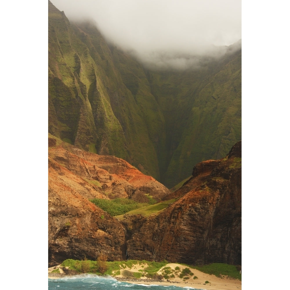 Napali Coast Kauai Hawaii Poster Print Image 2