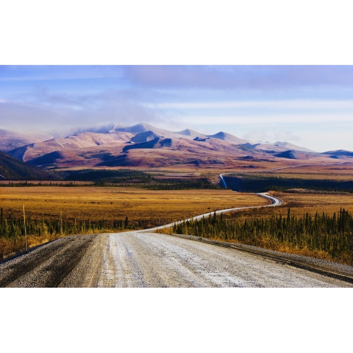 Dempster Highway And Richardson Mountains Yukon Poster Print Image 1