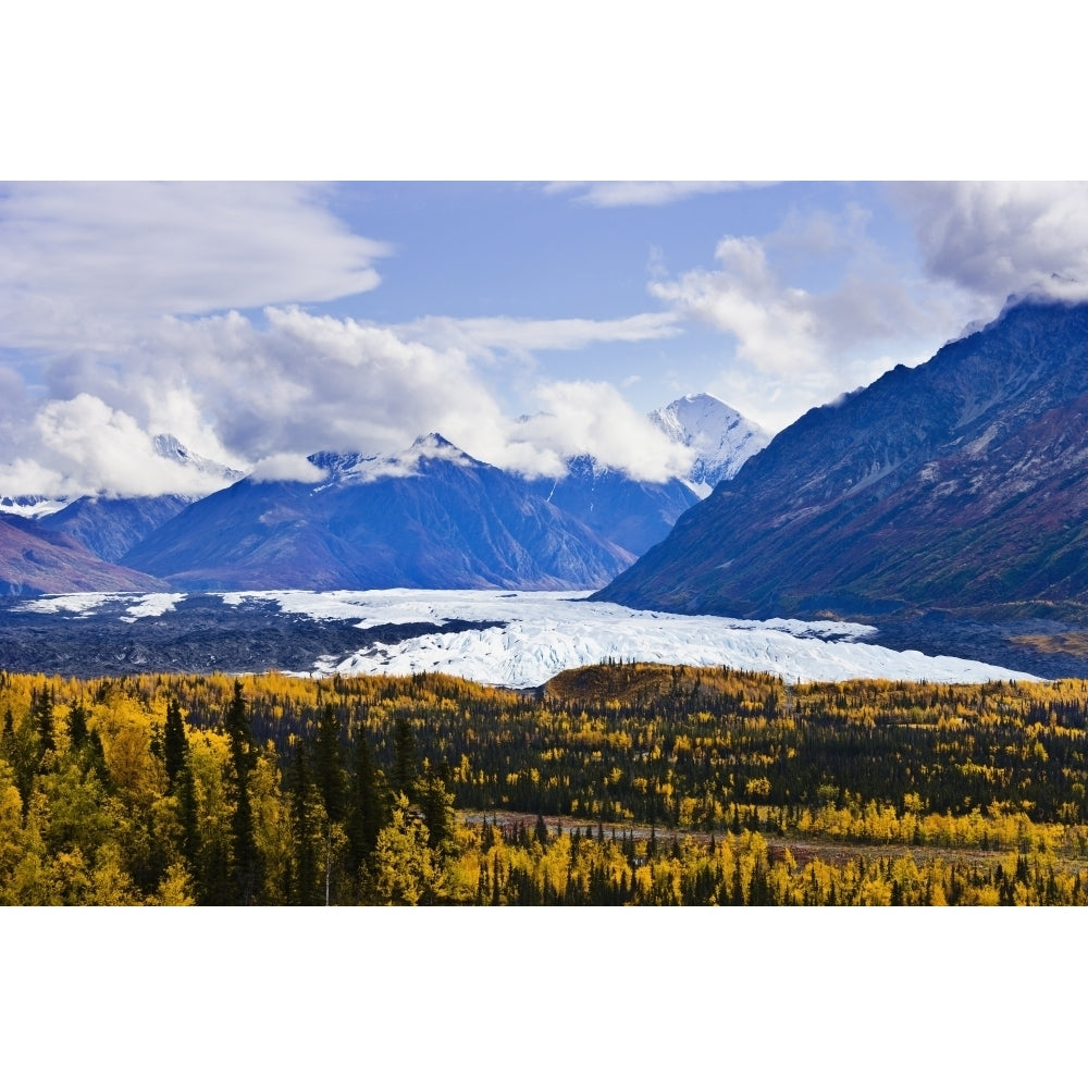 Matanuska Glacier Along Glenn Highway Alaska Poster Print Image 1