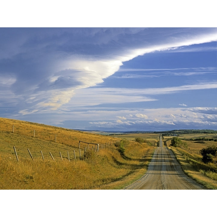 Chinook Arch Over Rangeland Near Cochrane Alberta Canada Poster Print Image 1