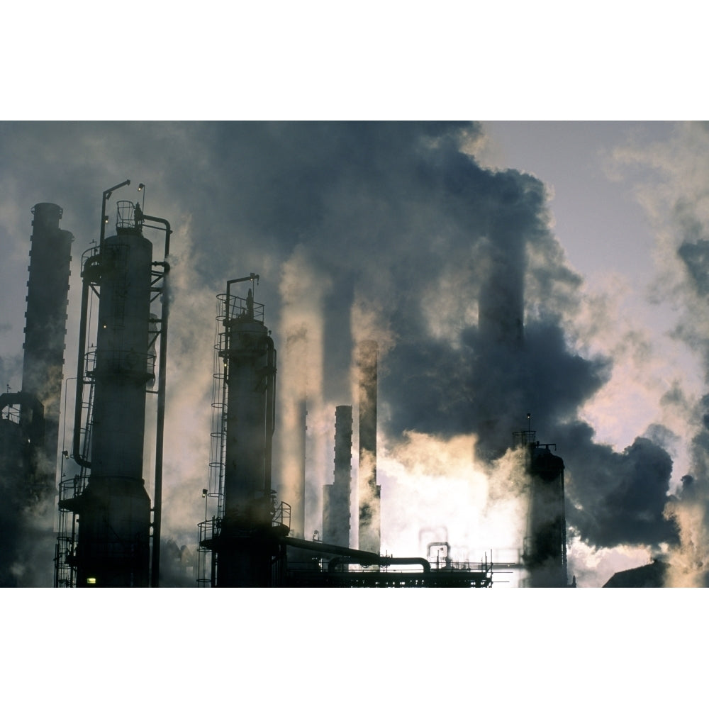 Oil Refinery Pollution Poster Print Image 1