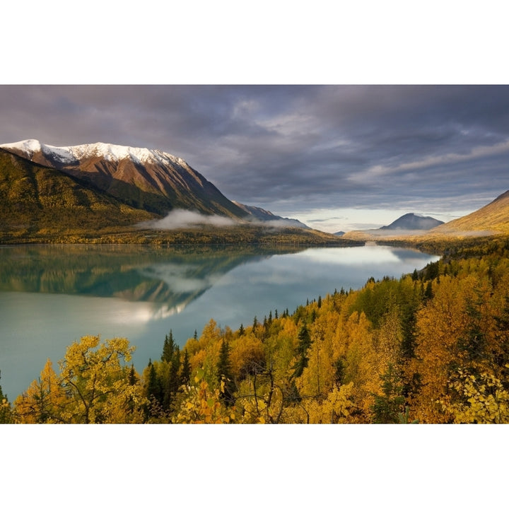 Scenic View During Autumn Of Kenai Lake Near Cooper Landing Kenai Peninsula Alaska Poster Print Image 2