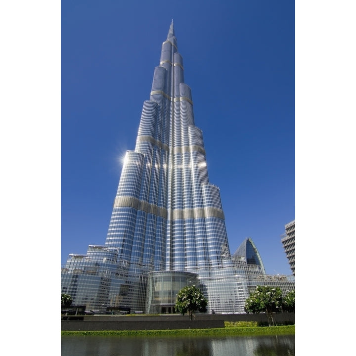 United Arab Emirates View of Burj Khalifa hotel; Dubai Poster Print Image 1