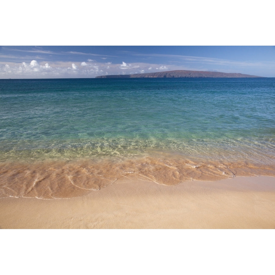 Hawaii Maui View from Makena Beach. Poster Print Image 1