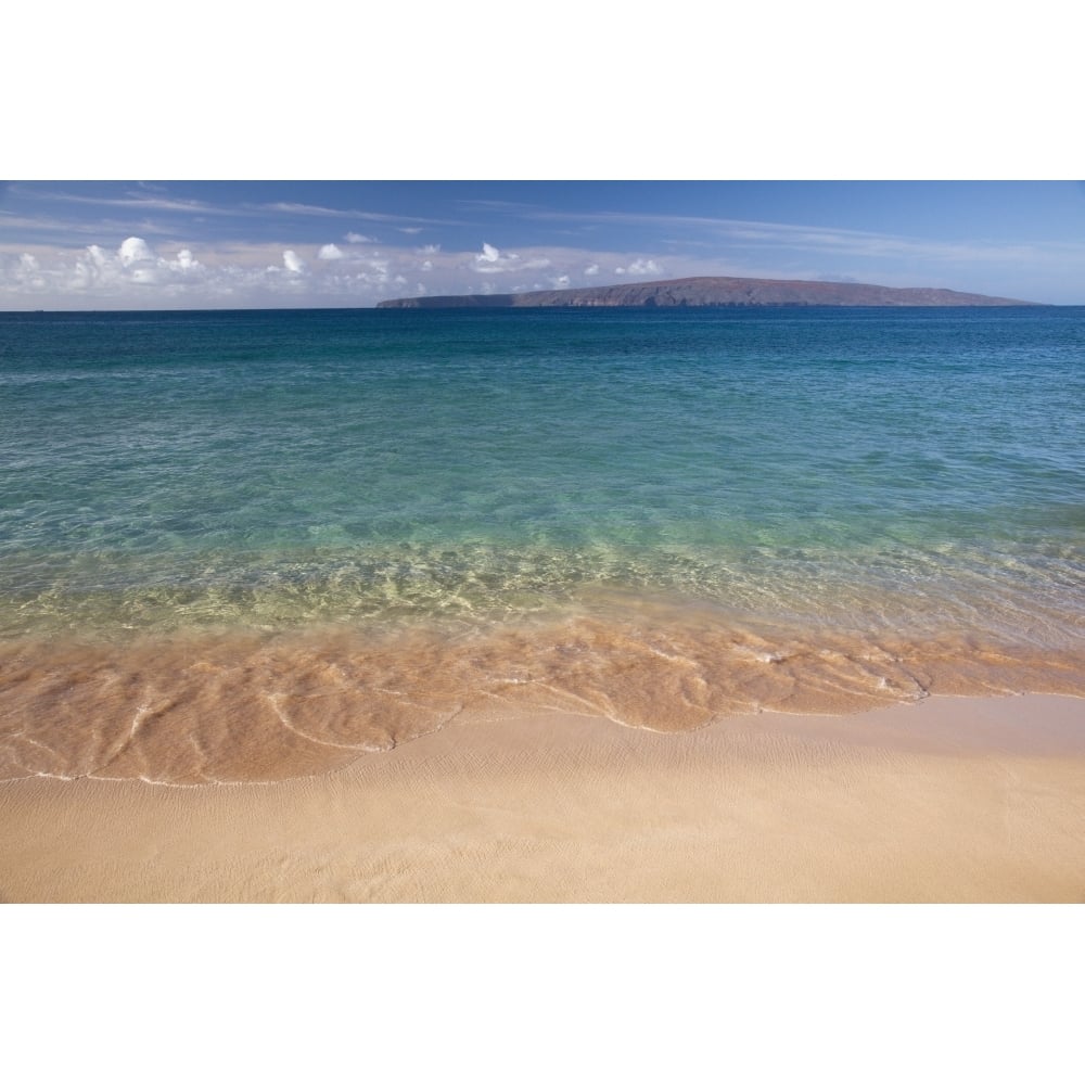 Hawaii Maui View from Makena Beach. Poster Print Image 1